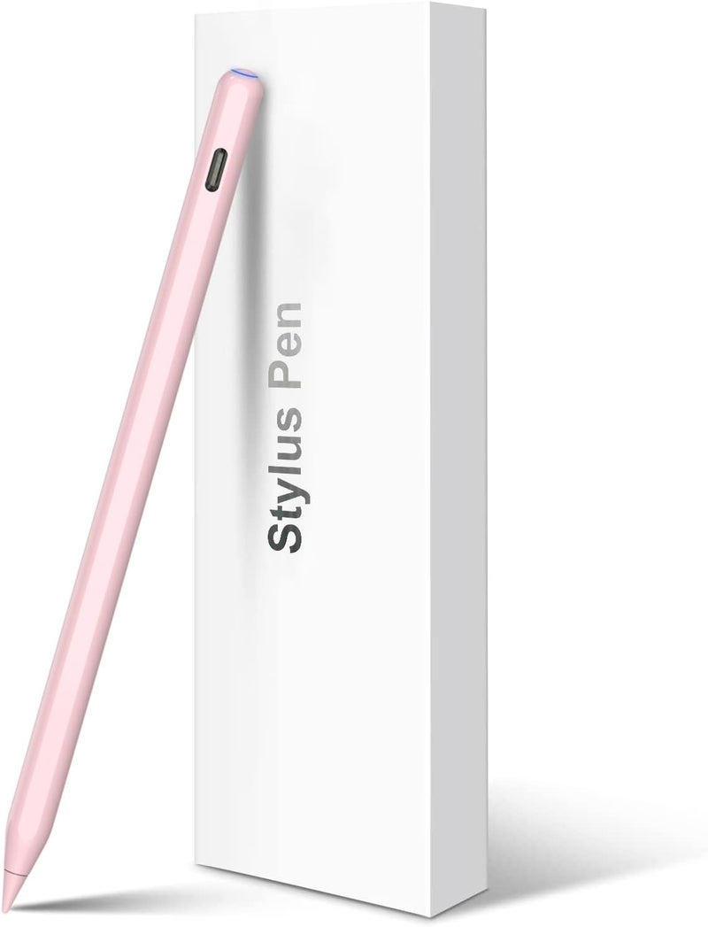 HATOKU Charging, Pencil for iPad with Tilt & Palm Rejection, Magnetic Stylus Pen for ipad Air M3/3/4/5, iPad mini 5/6, ipad 6/7/8/9/10/11 Gen, ipad Pro 11/12.9 (Pink) - Image 1